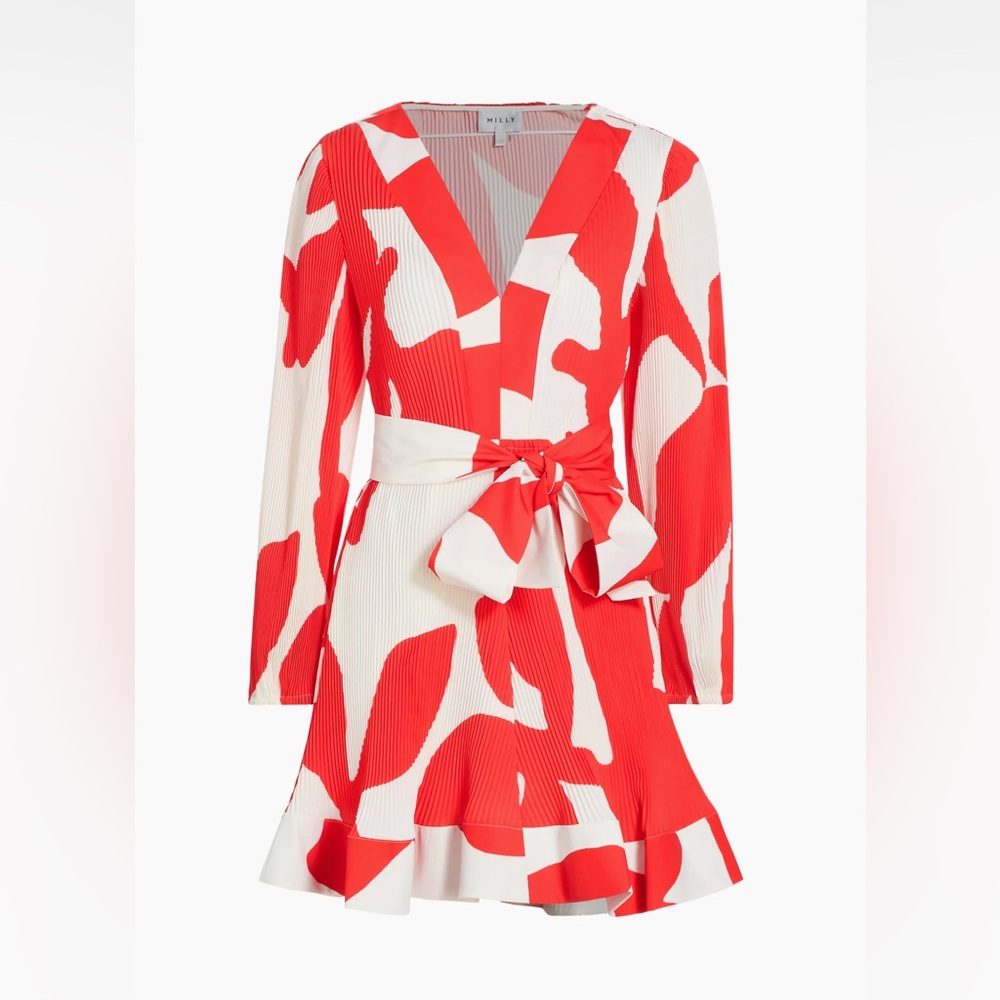 Milly Liv Grand Foliage RibKnit Dress
